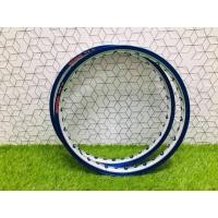 ราคา วงล้อทูโทนน้ำเงินยี่ห้อ BANZAI ขอบล้อบันไซ 1คู่ วงล้อ อลูมิเนียม 1.40 ขอบ 17 สำหรับ รถจักรยานยนต์ทั่วไป ล้อขอบ17 (27263433450)