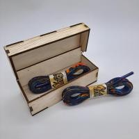 ราคา ฮาโลวีนปีศาจปราสาทสีส้มเชือกผูกรองเท้าสีฟ้า | Way Of Knigs Laces Premium Series (43322044502)