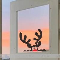 ราคา สติ๊กเกอร์ลายกวางคริสต์มาส Cafe Milk Tea Shop สติ๊กเกอร์ติดกระจกหน้าต่าง สติ๊กเกอร์ตกแต่งบ้าน สติ๊กเกอร์ติดประตูปีใหม่ (26663980161)