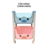 ราคา (จัดส่งสีสุ่ม) HUGGIES 2-FLOOR SHELF พร้อมล้อสําหรับการจัดการง่าย, การจัดเตรียมความเสียใจ (42014265675)