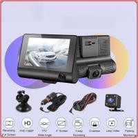 ราคา ⭐ กล้องติดรถยนต์ กล้องหน้ารถ4K Dash Cam Full HD 1080P 3กล้อง หน้า/หลัง เชื่อมต่อWiFi กล้องรถยนต์ (42305113563)