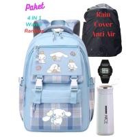 ราคา กระเป๋าเป้สะพายหลังแมวและลายสก๊อตลายสก๊อตลายสก๊อต Cinamoro Sanrio Porto Rico Backpack (29136556051)