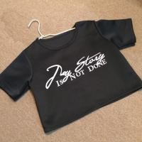 ราคา เสื้อครอปสีดำมือสองค่ะ (45205832)