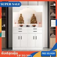 ราคา ตู้พระสไตล์โมเดิร์น หิ้งพระ ชั้นวางพระพิฆเนศ โต๊ะหมู่บูชา ชั้นวางพระ วัสดุเป็นไม้ มีลิ้นชักเก็บของ (26935688860)