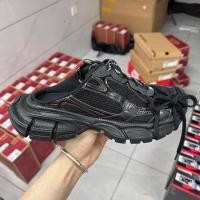 ราคา Balenciaga 3XL รองเท้าแตะครึ่งรองเท้าผ้าใบครึ่งรองเท้าแตะ Series Distressed แบน Lace-Up Mules รองเท้าแตะผู้ชายผู้หญิงสไตล์เดียวกันสีเต็มรูปแบบ (46501527681)