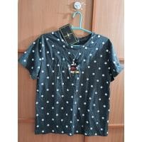 ราคา เสื้อยืด ป้าย hiso hiso สีเทา ลายจุด แต่ง mickey mouse (5554097998)