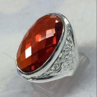 ราคา แหวนชายเงินแท้โกเมนcz เจียรนัยหัวเหลี่ยมหน้าใหญ่ (4020777760)