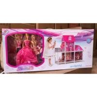 ราคา บ้านตุ๊กตา บ้านบาร์บี้ บ้านของเล่นหลังใหญ่66883(ขนาด101.5x42.5x100cm) (1344506841)