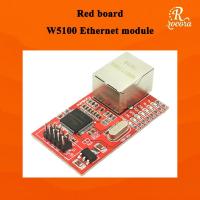 ราคา บล็อกอาคารอิเล็กทรอนิกส์บอร์ดสีแดง W5100 โมดูลอีเธอร์เน็ต โมดูลเครือข่ายอีเธอร์เน็ต (44063867122)