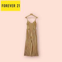 ราคา จั๊มสูทขายาว Forever21 สีน้ำตาลทอง ไซด์ - M อก 34-36 เอว 28-30 สะโพก 44 ยาว 61 นิ้ว (40625256798)