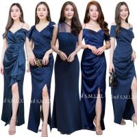 ราคา ลดราคาพิเศษสุด !! ชุดราตรี ชุดออกงาน ชุดไปงานแต่งงานสีกรมท่าธีมสีน้ำเงิน (16322048126)