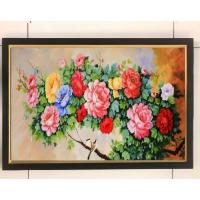 ราคา MAWAR ภาพวาดพิมพ์ลายดอกไม้ดอกกุหลาบสีสันสดใสพร้อมกรอบขนาด 65 ซม. ขนาด 45 ซม. (46251316168)