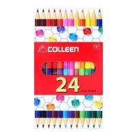 ราคา คอลลีน สีไม้ 24 สี colleen สีไม้ 2 หัว 12 แท่ง (28605652414)