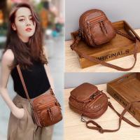 ราคา B-719 กระเป๋าสำหรับผู้หญิง/ผู้ชาย กระเป๋าหนัง กระเป๋าสพายข้างแฟชั่นมาใหม่ ช่องเยอะทรงเท่ (16461413307)