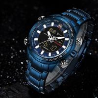 ราคา naviforce watch แท้ ของแท้ 2 ระบบรุ่น NF9093-BEBE สายแสตนเลสสีน้ำเงิน พร้อมส่ง พร้อมกล่อง (1438041003)