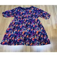 ราคา เดรสสาวอวบแขนสั้น คนอ้วน ไซส์ใหญ่ อก 56 นิ้ว เอวยืดได้ 46-52 นิ้ว สีน้ำเงินลาย ผ้าชีฟอง ซับในทั้งตัว ปลายบานพริ้ว มือสอง (24908894190)