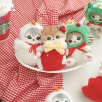 ราคา โมฟูแซนด์ คริสต์มาสแมวโชคดีจี้น่ารักตุ๊กตาตุ๊กตาตุ๊กตาคู่จี้กระเป๋านักเรียนจี้ขนาดเล็กของขวัญหญิง (55501178088)