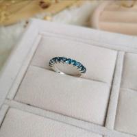 ราคา London​ Blue​ Topaz​ Ring​ แหวนครึ่งวง​ พลอยลอนดอนบลูโทพาส​สีฟ้าเข้ม​ 11 เม็ด​ ขนาด​ 3มม​ (2674638310)