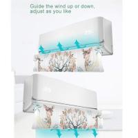 ราคา GSSi Reflector/Reflector/Windbreak/AC Gutter/AC Air screen cover AC Wind Barrier Cover Houseen Air Cover Adjustable Air Conditioner Wind Deflector Z-dfb09 สีขาว Or-i (26676290847)