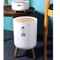 ราคา New ✨พร้อมส่ง ถังขยะลายไม้ ถังขยะสไตล์มินิมอล ถังขยะแบบกด YF-1672 (17420558385)