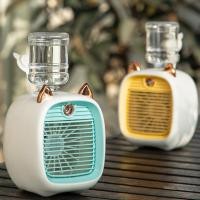 ราคา New พัดลมไอเย็นพกพา พัดลมมินิ พัดลมแอร์ พัดลมไอเย็น แอร์มินิ แอร์พกพา USB พัดลมแอร์พกพา พัดลมแอร์เย็น (28171841795)