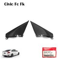 ราคา หูช้าง ฝาทึบ ฝาปิดด้านในกระจกมองข้าง ซ้าย+ขวา ของแท้ 2ชิ้น สีดำ สำหรับ Honda Civic FK FC Sedan Hatchback ปี 2017-2019 (5524279111)