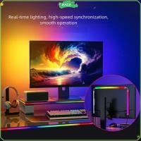 ราคา EXCE หน้าจอคอมพิวเตอร์ LED Strip, USB คอมพิวเตอร์เดสก์ท็อป Gaming LED Strip, 24 27 32 นิ้วบรรยากาศ Decor Monitor Backlight (44951394390)