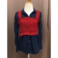 ราคา เสื้อเชิ้ตESPRITพร้อมกั๊กเกาะอกForever21มือสองเริดๆ (13318631008)