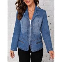 ราคา M แจ็คเก็ตยีนส์ซิปหน้า (29475281983)