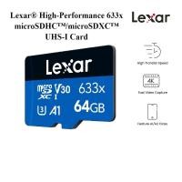 ราคา Lexar 633x microSDHC/XC UHS-I 32GB - 64GB (R 100 MB/s, No Adapter) ใช้งานร่วมกับ Smartphones,Tablets ประกัน 10 ปี (26009183332)