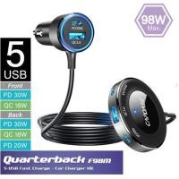 ราคา Capdase Quarterback F98M Fast Charging 5-USB (98W max.) Car Charger (22802984390)
