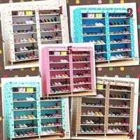 ราคา คู่ คู่ คู่ชั้นวางรองเท้ารองเท้า Organizer ชั้นวางรองเท้า 12 ชั้นฝาครอบกันฝุ่น (8944652716)