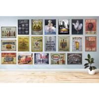 ราคา ป้ายแต่งร้านกาแฟ ป้ายแต่งโรงรถ ร้านเหล้า ป้ายสังกะสีวินเทจ 30 X 40 ซม. (ปั๊มนูน) (7389608551)