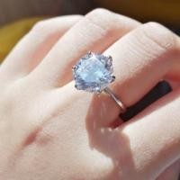 ราคา เทียบแท้แหวนเพชรชู ขนาด8กะรัต 6เตย CZน้ำงาม (17995632881)