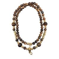 ราคา สร้อยพุทธคุณหินตาเสือ พลอยตาเสือ ทรงกลม พลังแห่งดวงตาที่สาม 3 ห่วง ความยาว 24 นิ้ว (20680012846)
