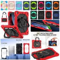 ราคา เคสแท็บเล็ต หมุนได้ 360 องศา พร้อมสายคล้องไหล่ และขาตั้ง สีตัดกัน สําหรับ iPad Air 2 9.7 2017 2018 Pro 9.7 5th 6th 7th 8th 9th Generation 10.2 2019 2020 2021 (24609038332)