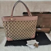ราคา Used Gucci Tote Bag(257061) Anthentic (8061353557)
