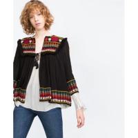 ราคา เสื้อคลุม งานคล้าย zara อก ฟรี งานปัก สวยใหม่ ❌ไม่ใช่ zara นะคะ (14221269943)