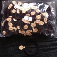 ราคา ยางรัดผม 100 เส้น แบบเส้นใหญ่ สีดำ (2423089869)