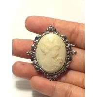 ราคา เข็มกลัด Cameo vintage สีเงิน (45350760004)