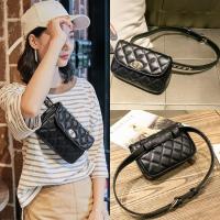ราคา Quilted Women กระเป๋าคาดเอว กระเป๋าคาดเอว กระเป๋าสะพายไหล่ขนาดเล็ก (25189694681)