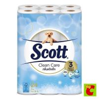ราคา สก็อตต์ Clean กระดาษชำระ 24คลีนแคร์ กลิ่นแป้งเด็กม้วนScott ToiletPaper CareBaby PowderScent 24Rolls (20472373472)