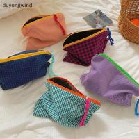 ราคา (duyongwind) Ins กระเป๋าแต่งหน้าลายสก๊อตความจุขนาดใหญ่กล่องดินสอกระเป๋าซิปกระเป๋าเดินทางคลัทช์แต่งหน้ากระเป๋าเครื่องสําอาง [ใหม่] (43416250297)