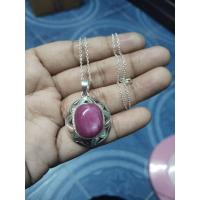 ราคา สร้อยพร้อมจี้พลอยแท้ทับทิมสตาร์,เงินแท้925 (25137917322)