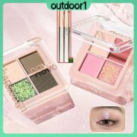 ราคา จัดส่งรวดเร็ว [ของขวัญ] novo 4 สีอายแชโดว์พาเลท Matte Pearlescent Highlighter ง่ายต่อการระบายสีติดทนนานเครื่องสำอาง (กลางแจ้ง) (43370283000)