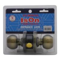 ราคา FREE HOME ลูกบิดทั่วไป ISON 8013 AB หัวกลม สีทองเหลืองรมดำ ลูกบิดประตู กลอนประตู ลูกบิดกลอนประตู (9968577518)