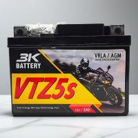 ราคา แบตเตอรี่แห้งพร้อมใช้งาน 3K รุ่น VTZ5s 12V5Ah แบต5แอมป์ สำหรับมอเตอร์ไซค์ (29690445959)