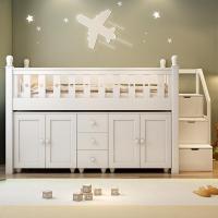 ราคา เตียงไม้เนื้อแข็งใต้เตียงโต๊ะรวมกันเตียงกับตู้เสื้อผ้าโต๊ะหนึ่งเด็กครึ่งเตียงสูงพาร์ทเมนท์ขนาดเล็กมัลติฟังก์ชั่รวมกันข (26993181410)