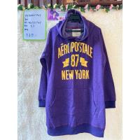 ราคา Aeropostale เสื้อกันหนาวตัวยาวสีม่วง มีฮู้ด มือ1 (25960730148)