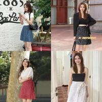 ราคา กระโปรงผ้าชีฟองสั้นแบบผูกได้ กระโปรงสั้นชีฟองสไตล์สาวเกาหลี (21445144140)